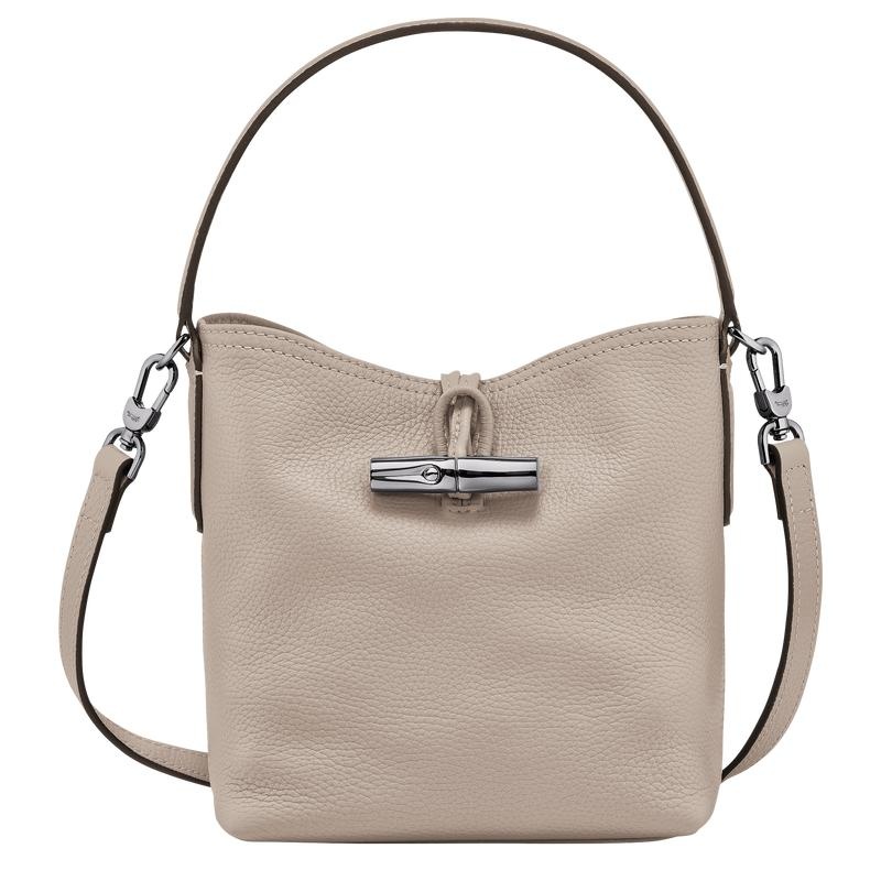 Longchamp Roseau Essential XS Women\'s Bucket Bag Clay Grey | YFW-541698