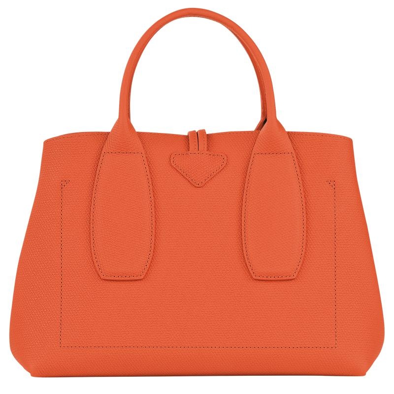 Longchamp Roseau M Women's Handbags Orange | MVP-928463