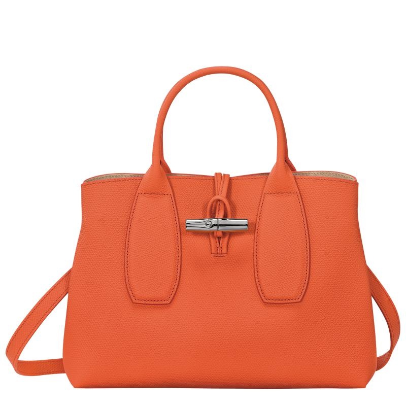 Longchamp Roseau M Women\'s Handbags Orange | MVP-928463