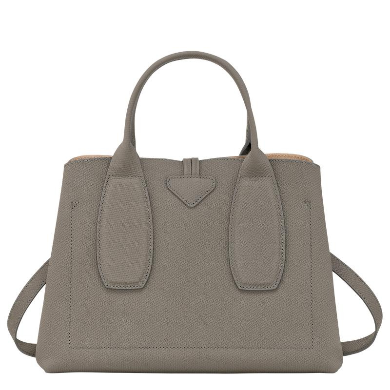 Longchamp Roseau M Women's Handbags Turtledove Grey | AIF-123690