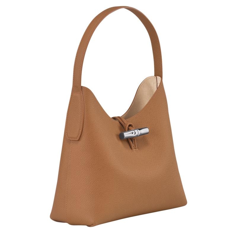 Longchamp Roseau M Women's Hobo Bags Natural Brown | ATV-690517