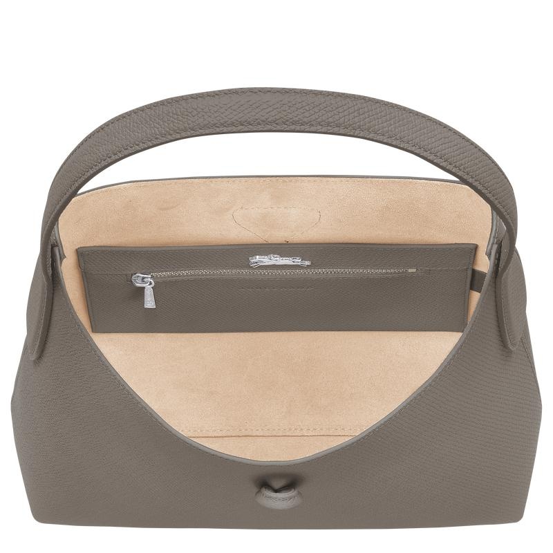 Longchamp Roseau M Women's Hobo Bags Turtledove Grey | ZMD-750342