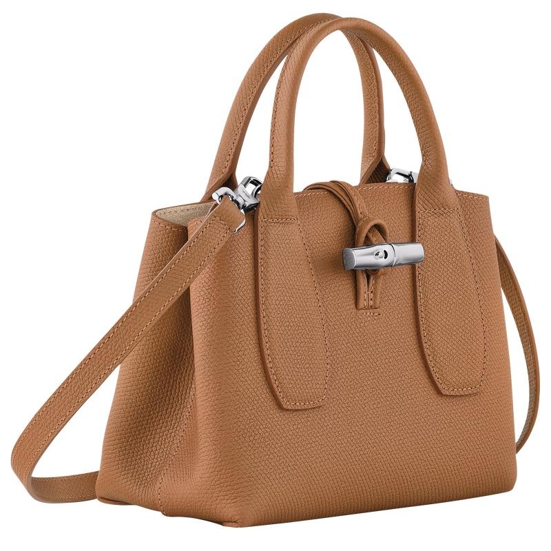 Longchamp Roseau S Women's Handbags Natural Brown | CZS-976583