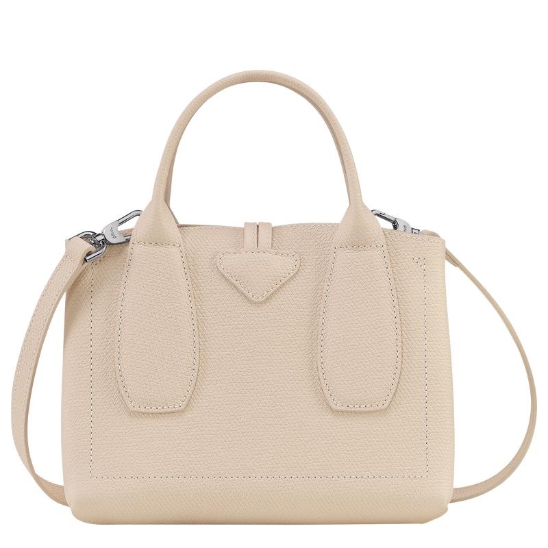 Longchamp Roseau S Women's Handbags Paper White | OMK-357106