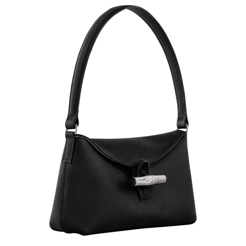 Longchamp Roseau S Women's Hobo Bags Black | SVX-219603