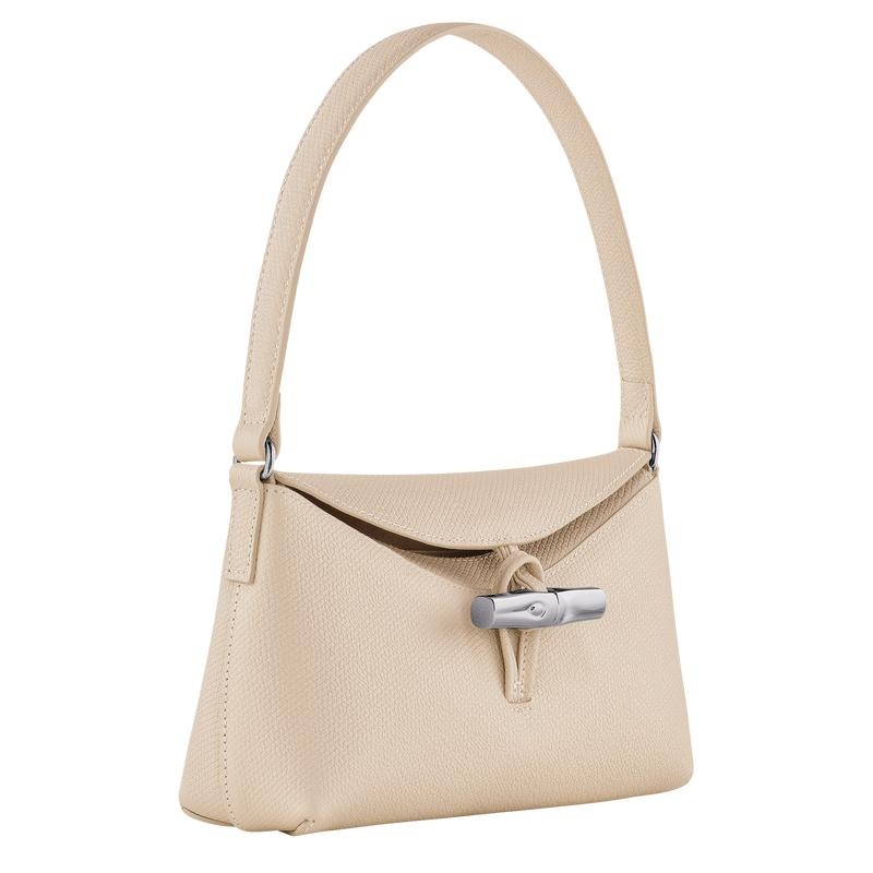 Longchamp Roseau S Women's Hobo Bags Paper White | SXI-536810