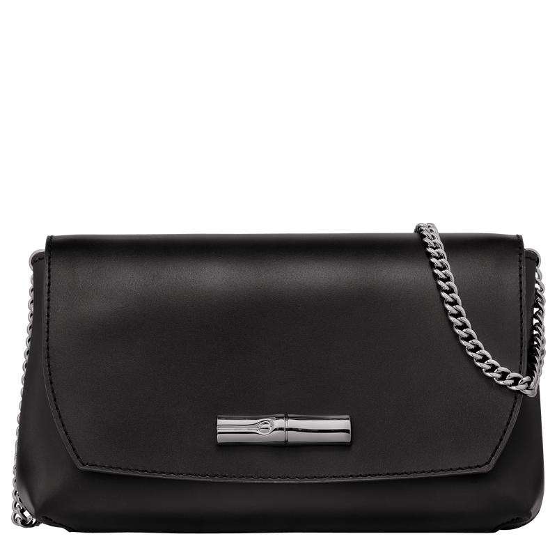 Longchamp Roseau Women\'s Clutch Bag Black | IBR-293154