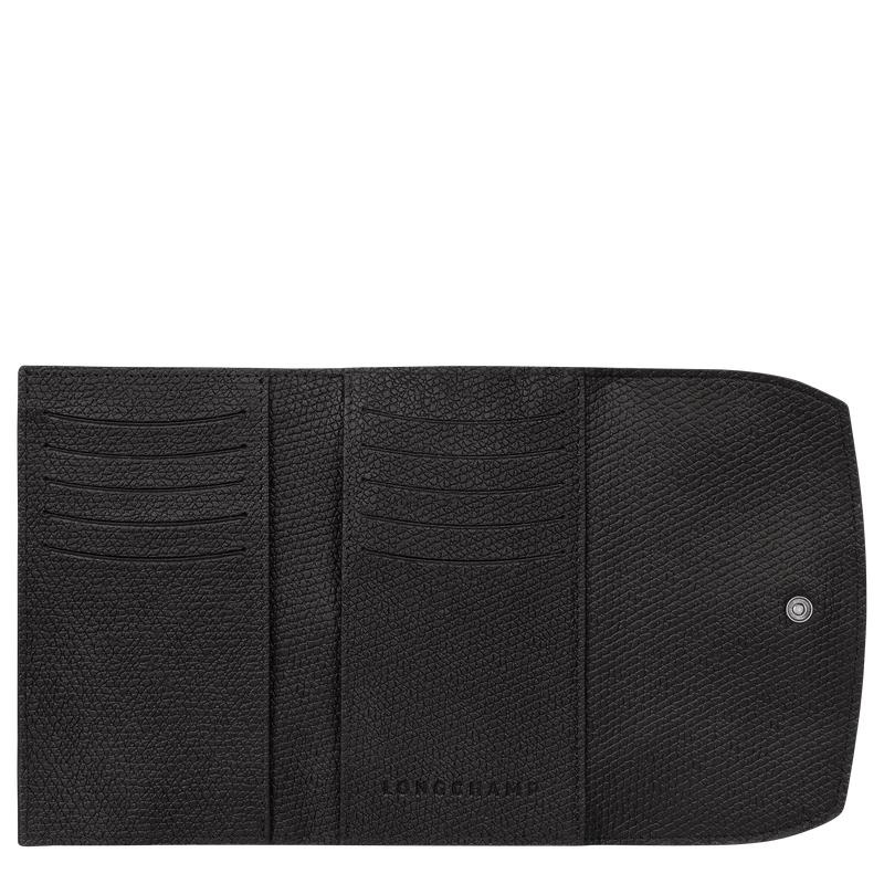 Longchamp Roseau Women's Wallets Black | JZH-962341