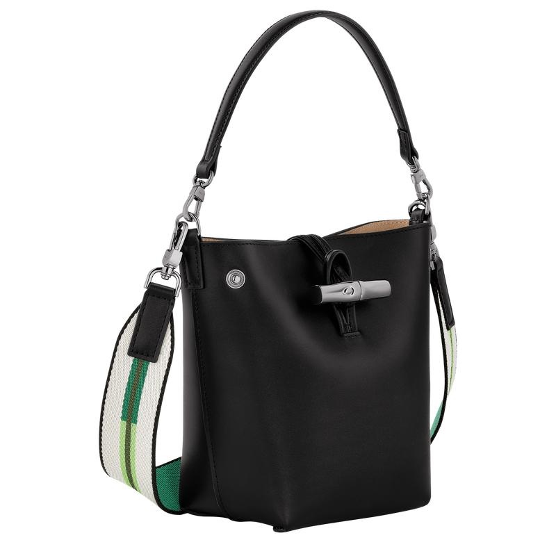 Longchamp Roseau XS Women's Bucket Bag Black | OIW-985730