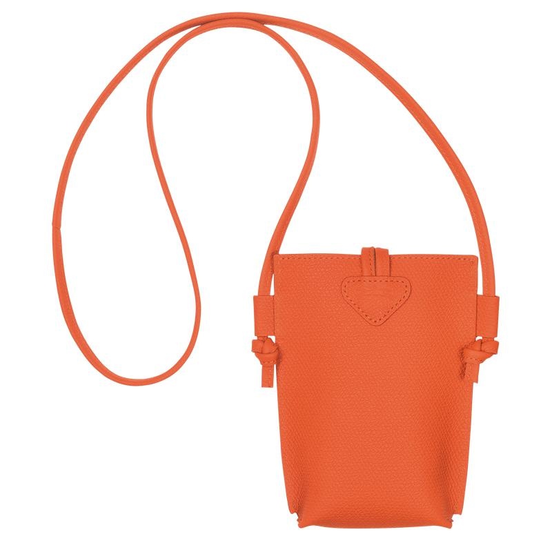 Longchamp Roseau with lace Women's Phone Case Orange | TSL-742938