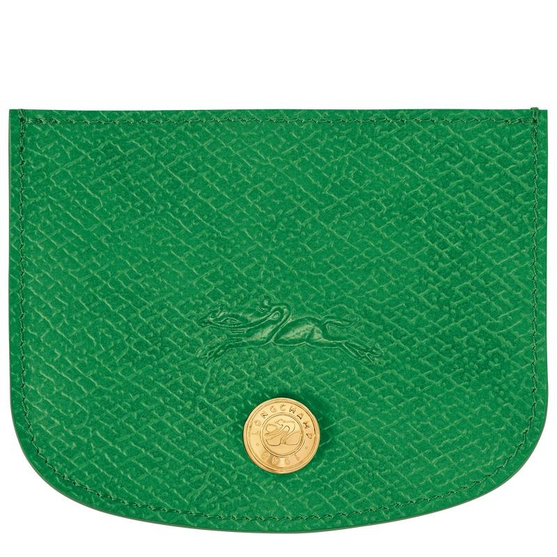 Longchamp Épure Women\'s Cardholders Green | QVJ-047863