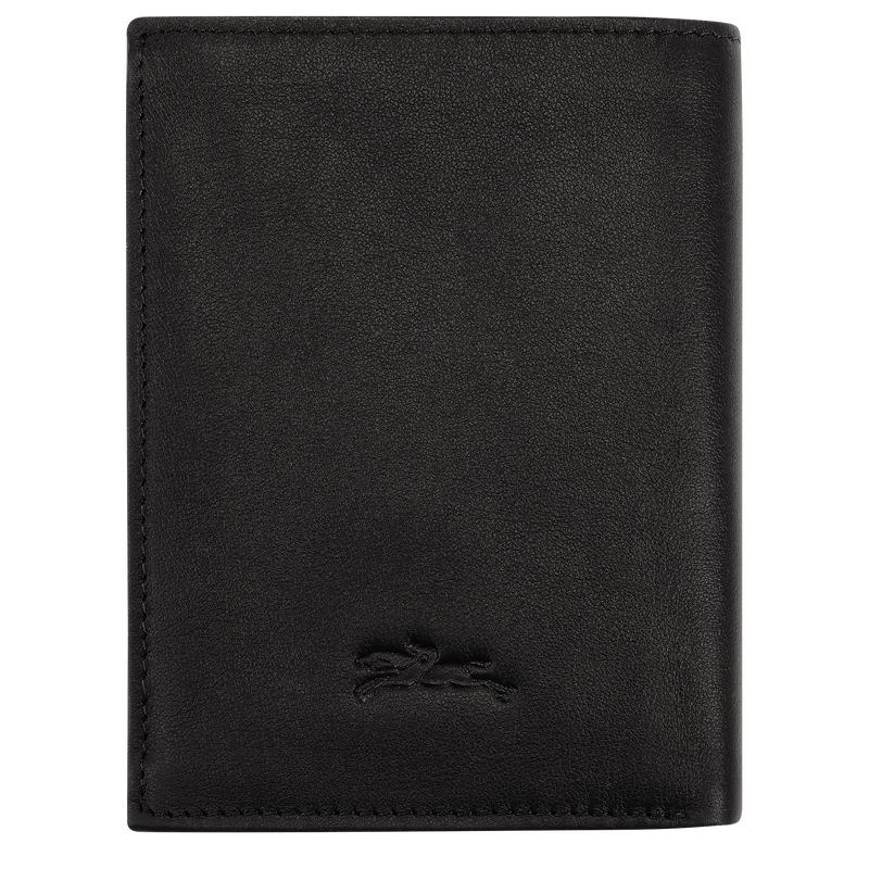 Longchamp sur Seine Men's Wallets Black | WKQ-521360