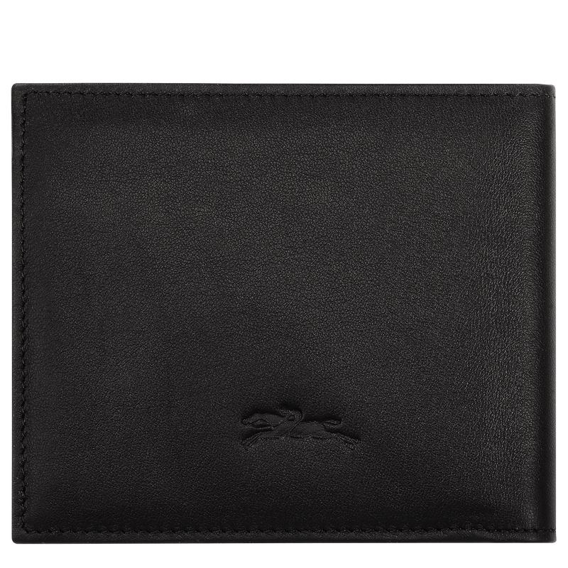 Longchamp sur Seine Men's Wallets Black | TQN-120875