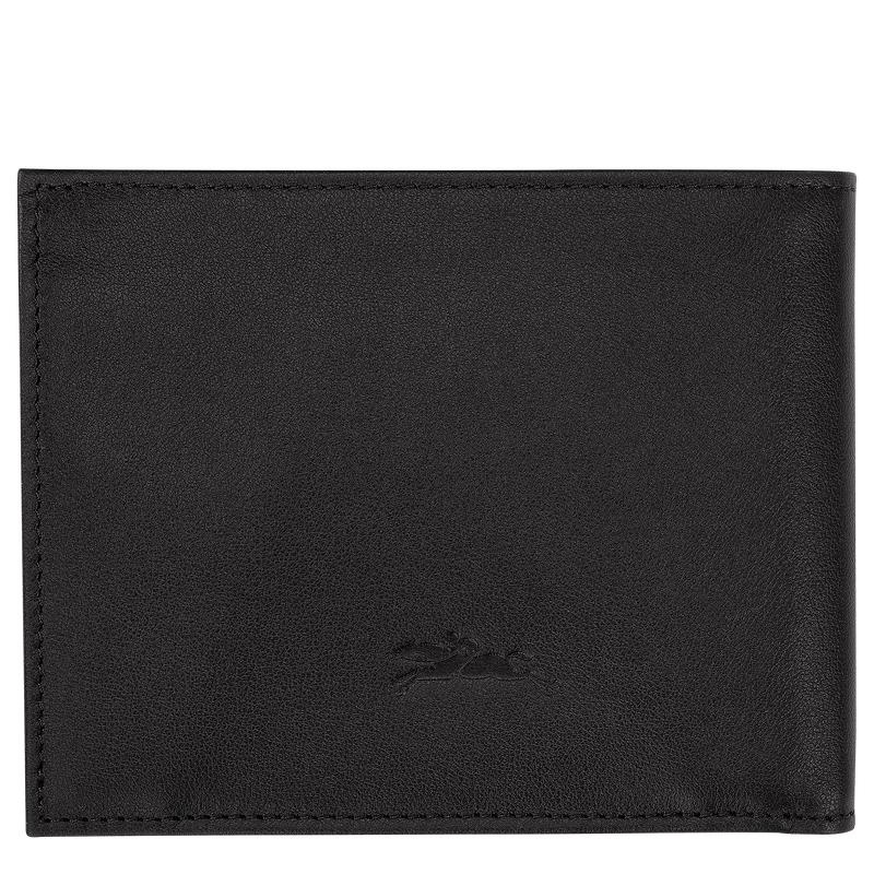 Longchamp sur Seine Men's Wallets Black | ZTN-875124