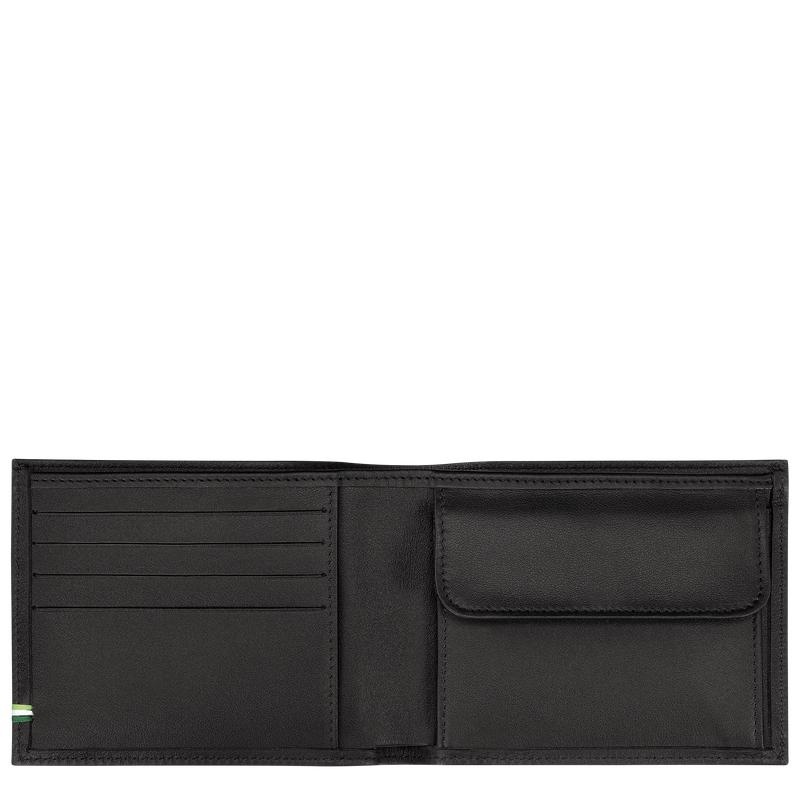 Longchamp sur Seine Men's Wallets Black | ZTN-875124