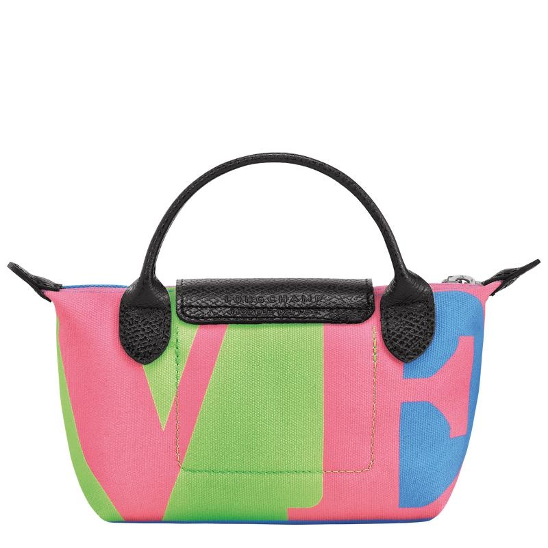 Longchamp x Robert Indiana Men's Pouches Pink | GYB-750493