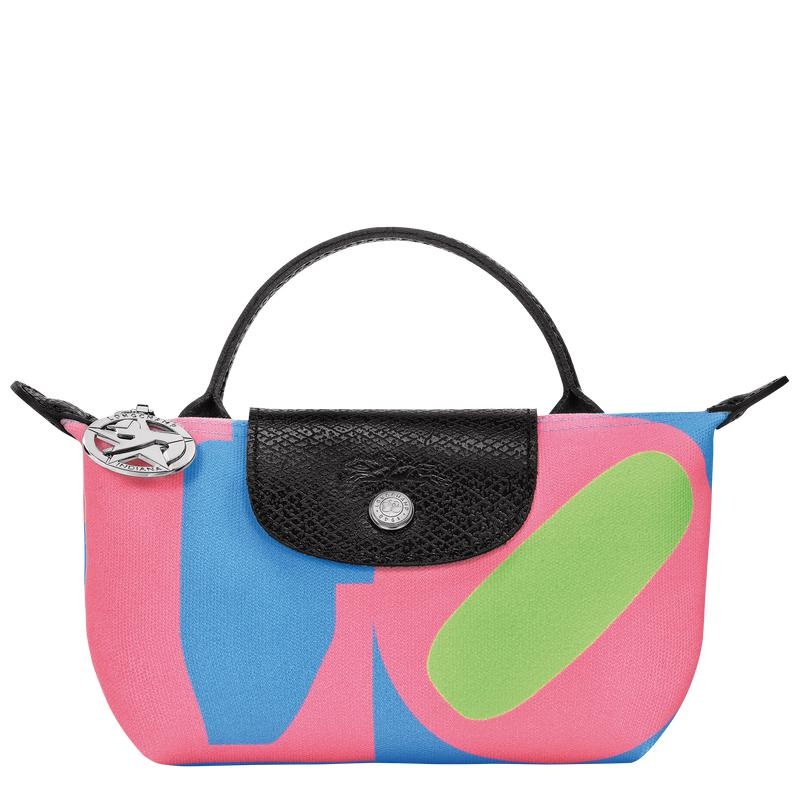 Longchamp x Robert Indiana Men\'s Pouches Pink | GYB-750493