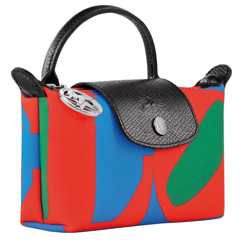 Longchamp x Robert Indiana Men's Pouches Red/Navy | WSO-947068