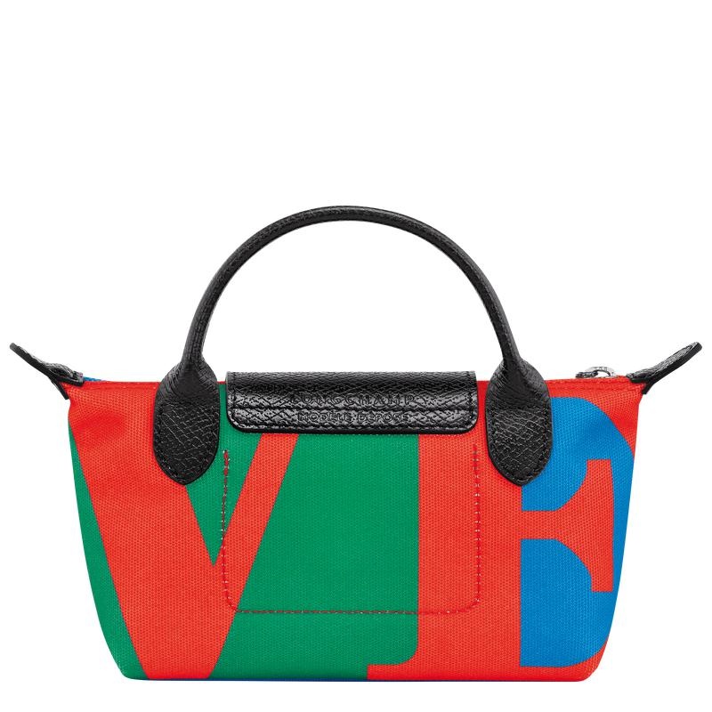 Longchamp x Robert Indiana Women's Pouches Red/Navy | CYW-980631