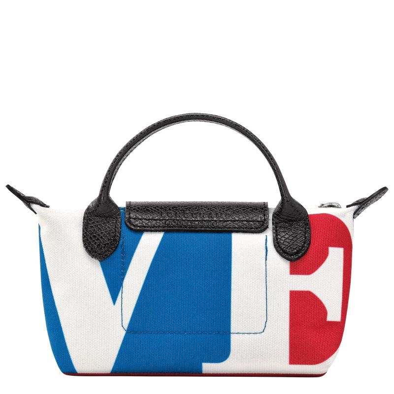 Longchamp x Robert Indiana Women's Pouches White | NPI-362450