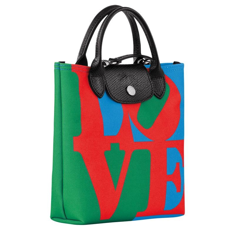 Longchamp x Robert Indiana XS Men's Crossbody Bags Red/Navy | TFM-934167