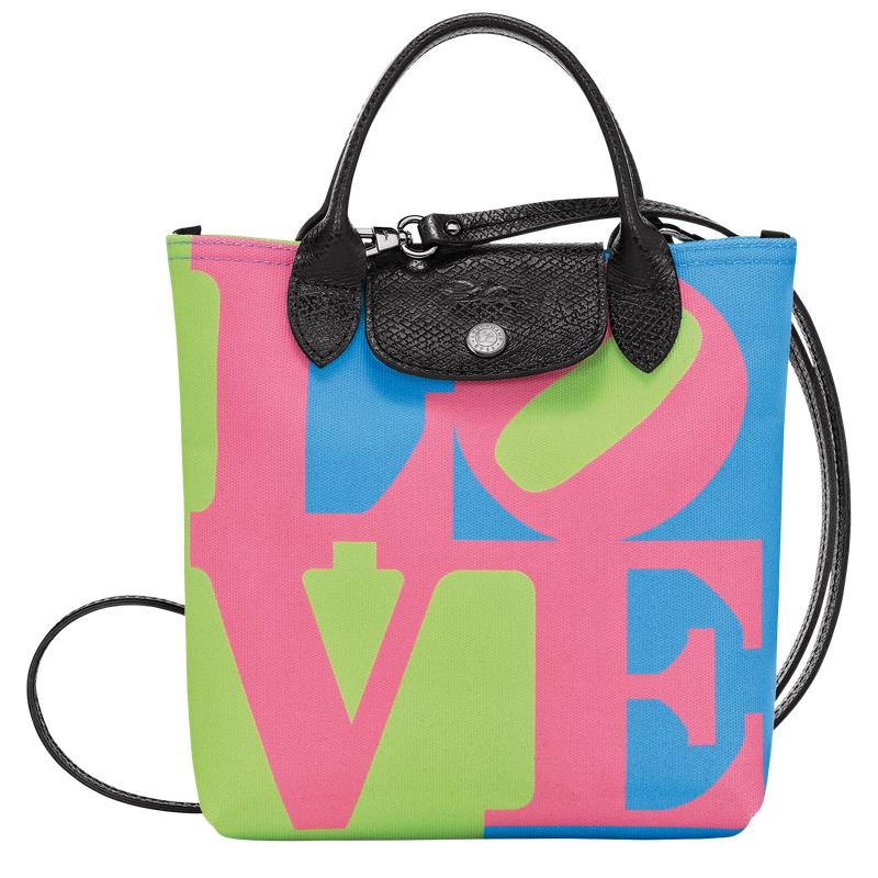 Longchamp x Robert Indiana XS Men\'s Crossbody Bags Pink | EPH-874930