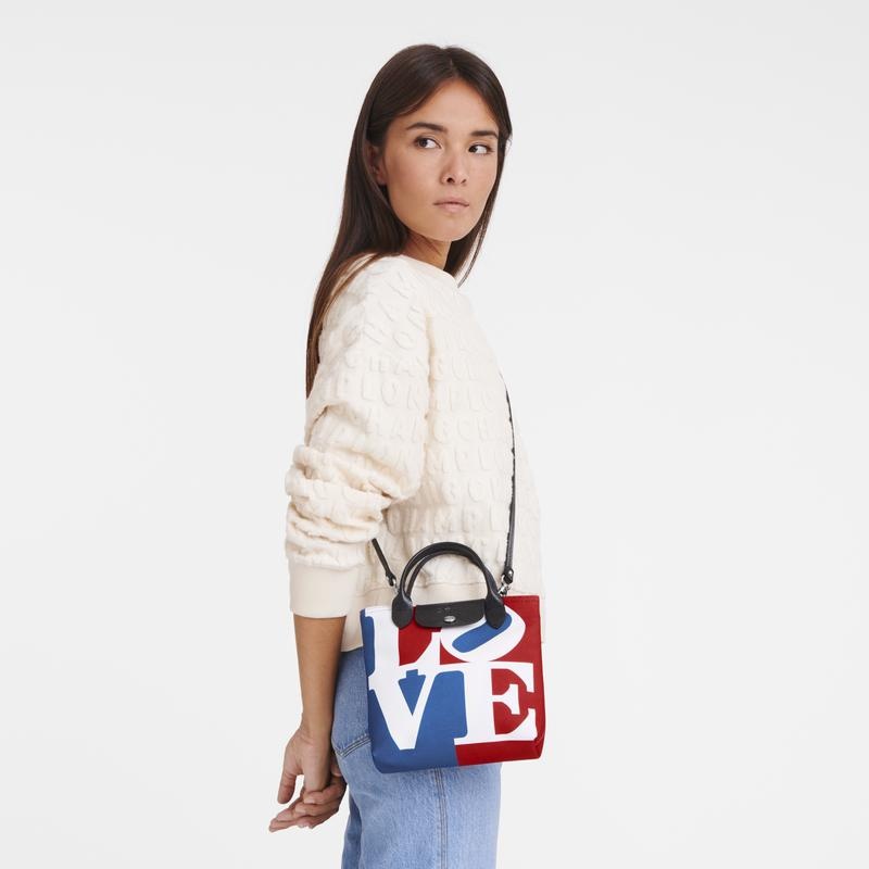 Longchamp x Robert Indiana XS Women's Crossbody Bags White | LQW-576419